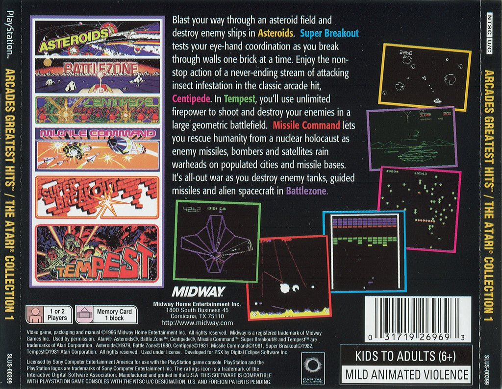 Arcade's Greatest Hits: The Atari Collection 1 Arcade's Greatest Hits: The Atari Collection 1
