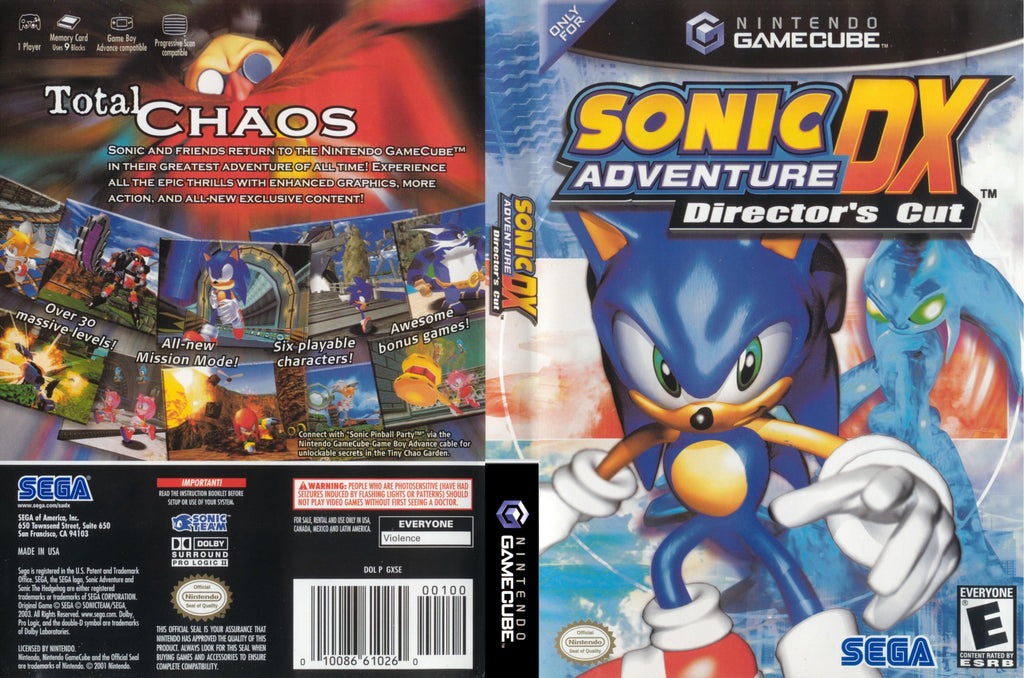 Sonic Adventure DX Director's Cut Gamecube | Clarkade