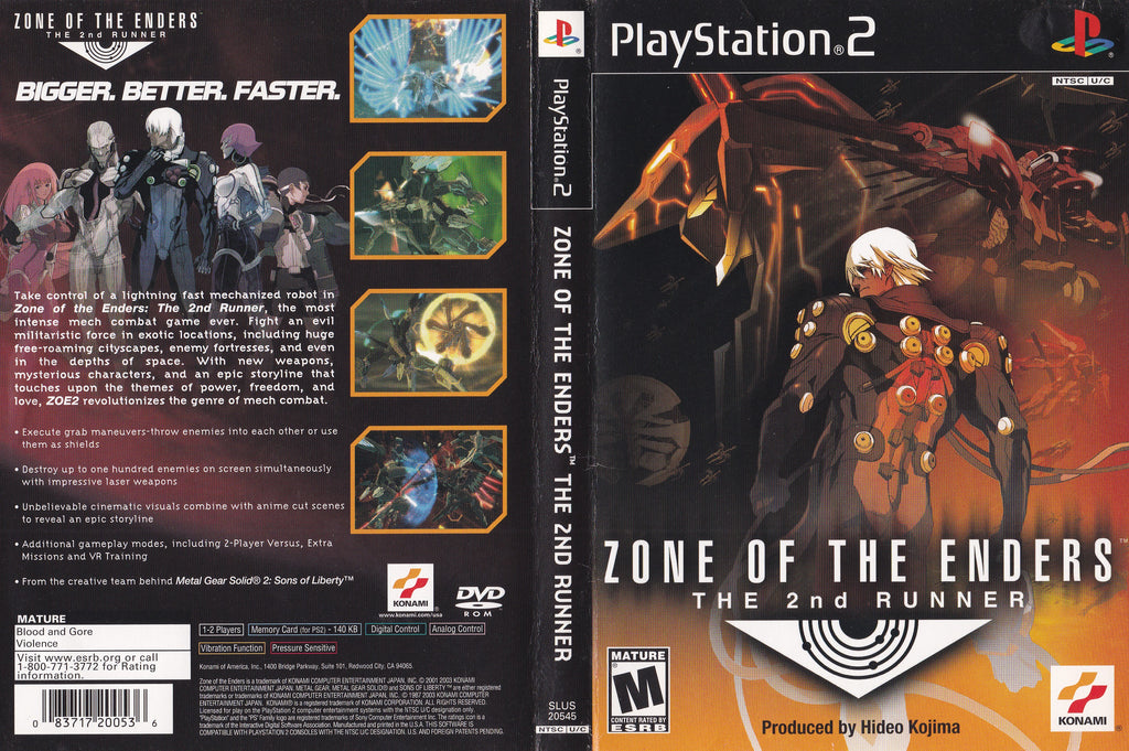 Zone of the Enders the 2nd Runner PS2