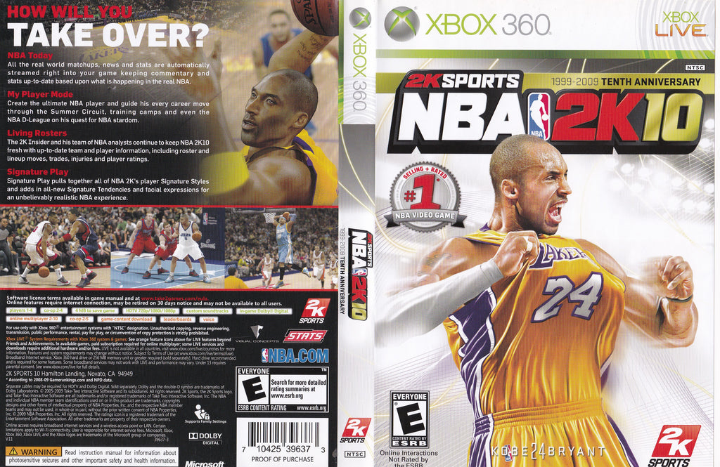 NBA 2K10 Xbox 360