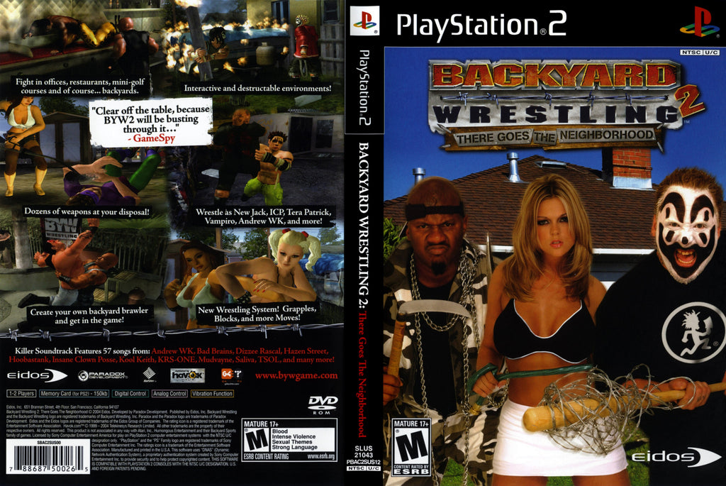 Backyard Wrestling 2 There Goes the Neighborhood PS2