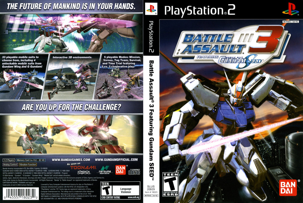 Battle Assault 3 featuring Gundam Seed PS2