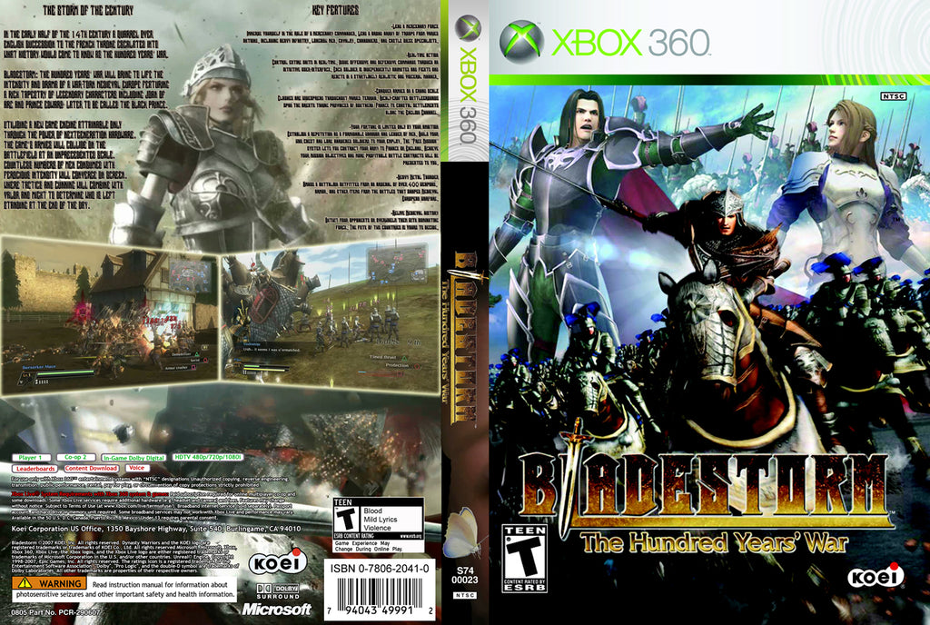 BladeStorm The Hundred Years' War Xbox 360