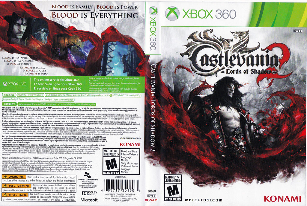 Castlevania Lords Of Shadow 2 Xbox 360