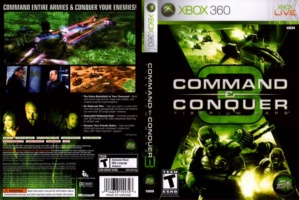 Command & Conquer 3 Tiberium Wars Xbox 360