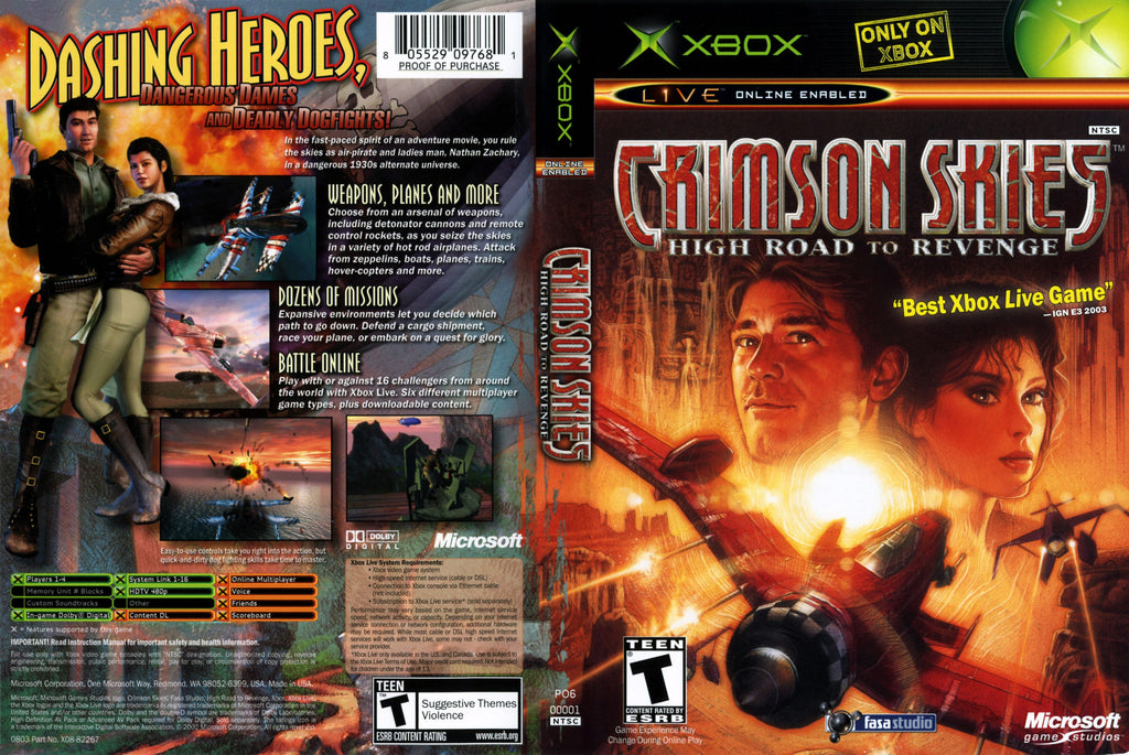 Crimson Skies C Xbox
