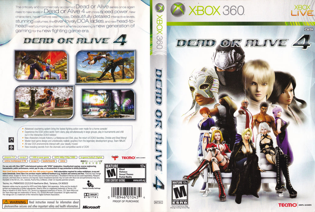 Dead or Alive 4 Xbox 360