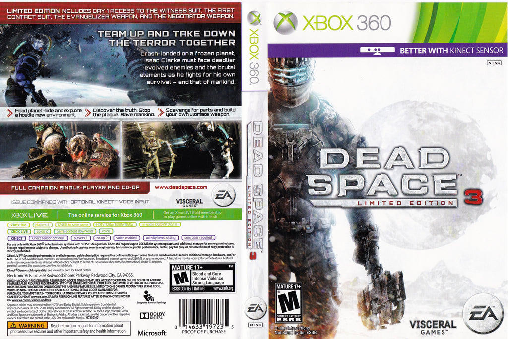 Dead Space 3 Xbox 360