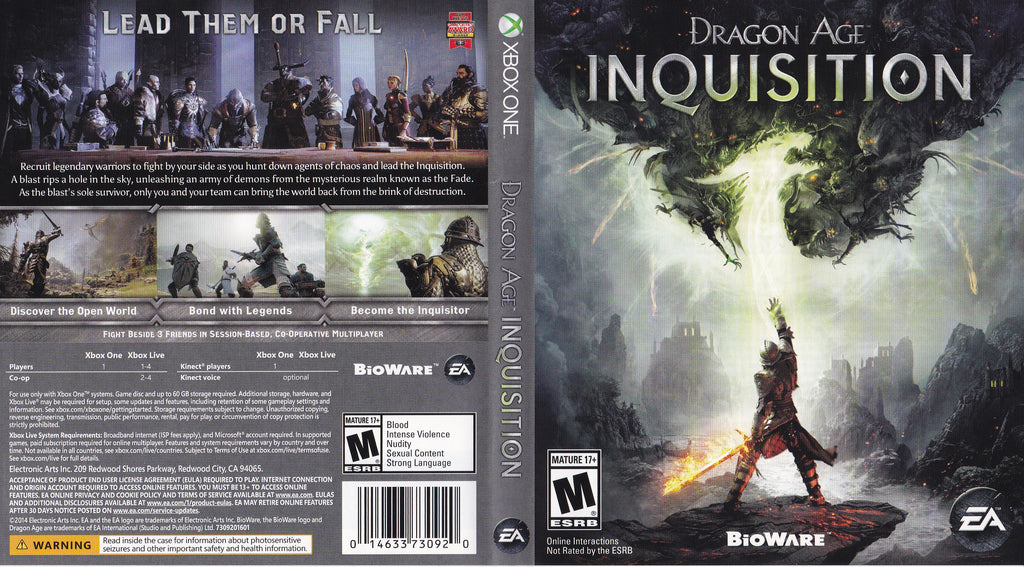 Dragon Age Inquisition Xbox One