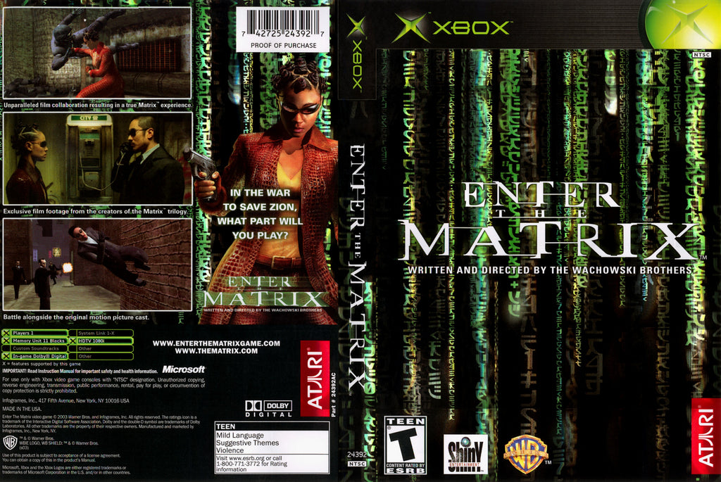 Enter The Matrix Xbox