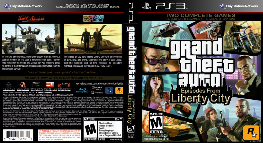 Grand Theft Auto Episodes From Liberty City PS3