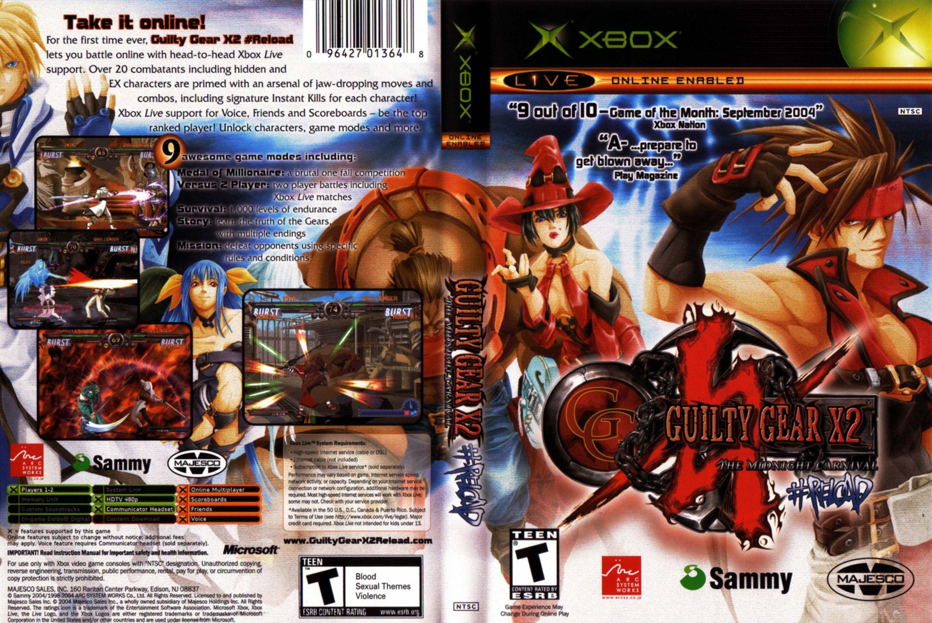 Guilty Gear X2 Reload C Xbox – Clarkade