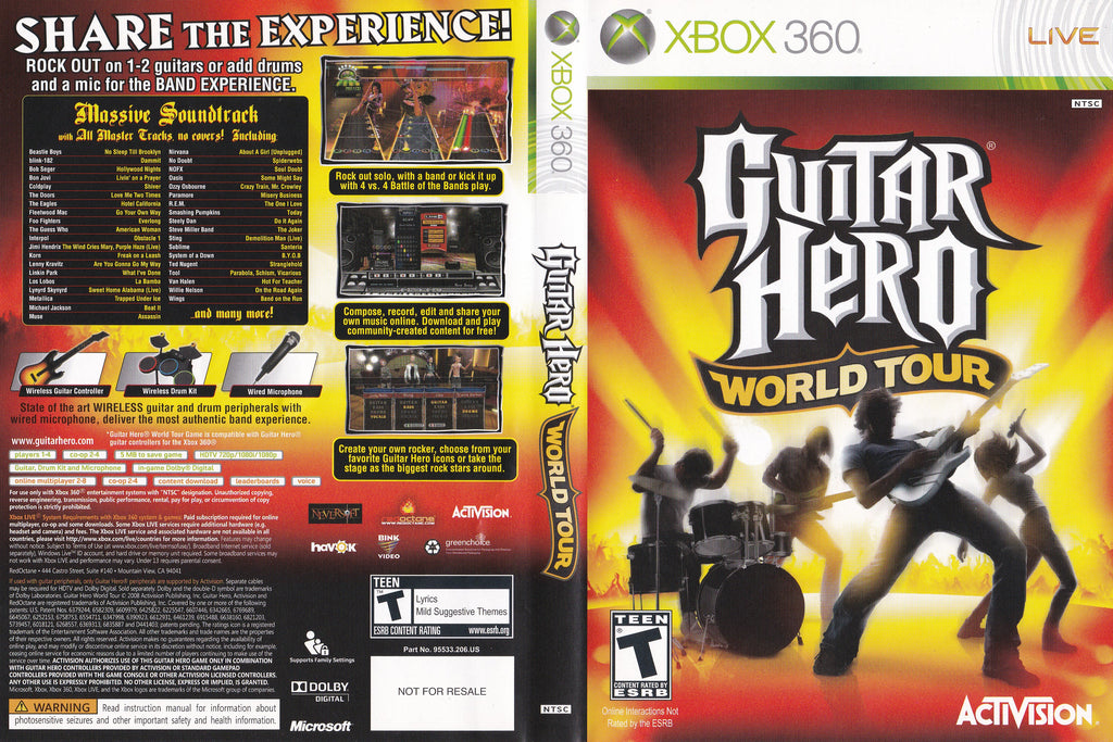 Guitar Hero World Tour Xbox 360