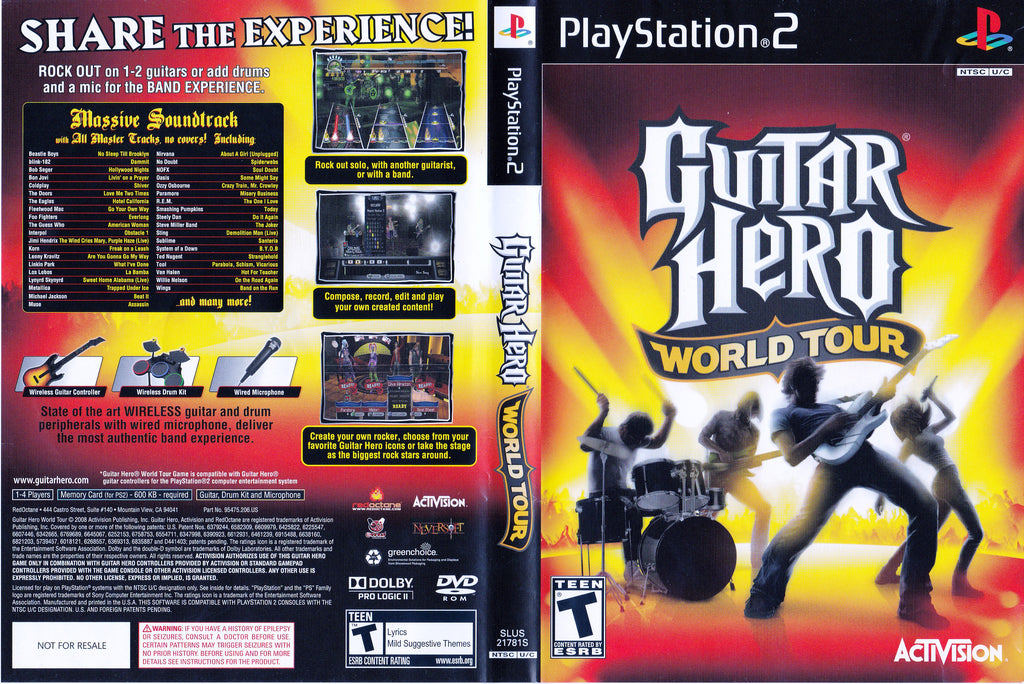 Guitar Hero World Tour PS2