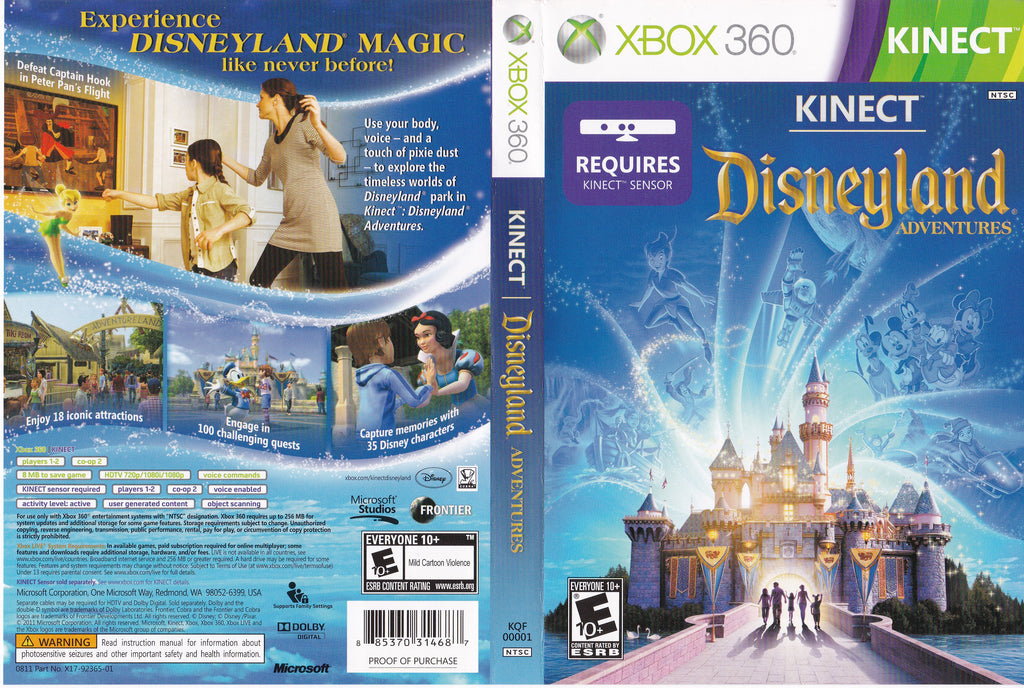 Kinect Disneyland Adventures Xbox 360