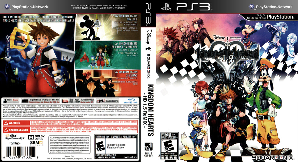 Kingdom Hearts HD 1.5 ReMIX PS3