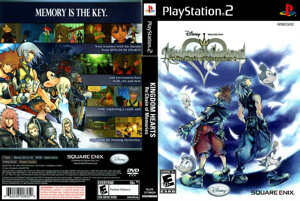 Kingdom Hearts Re Chain of Memories C BL PS2