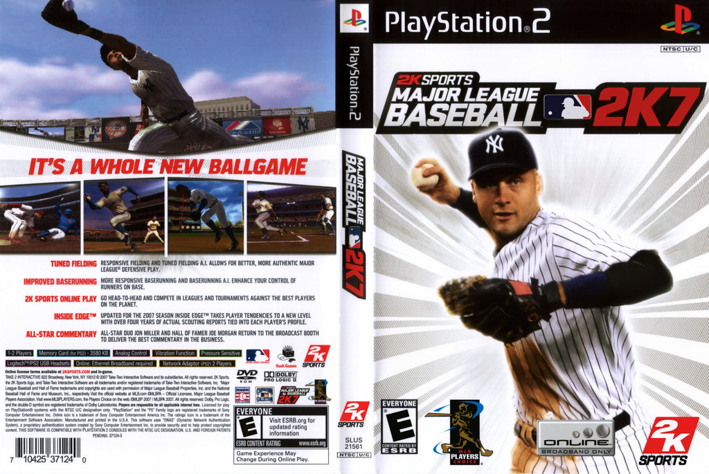 Major League Baseball 2K7 C PS2
