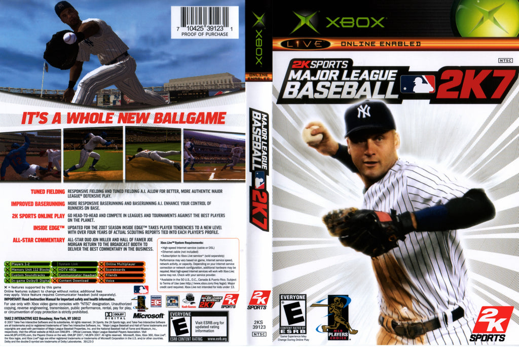 Major League Baseball 2k7 Xbox