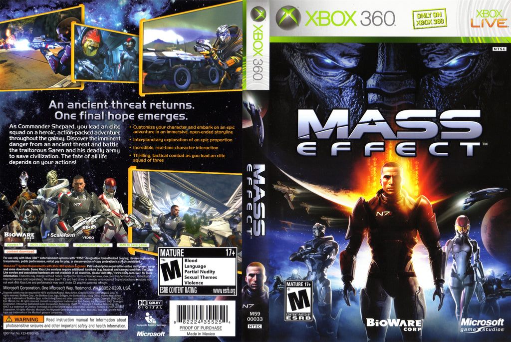 Mass Effect Xbox 360