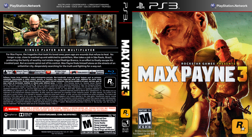 Max Payne 3 PS3