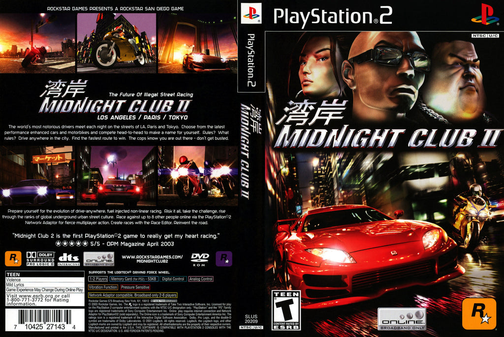 Midnight Club II PS2