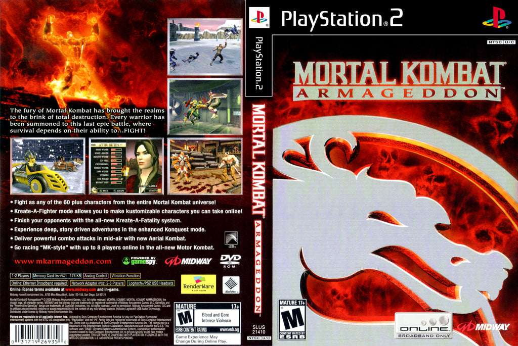 Mortal Kombat Armageddon PS2