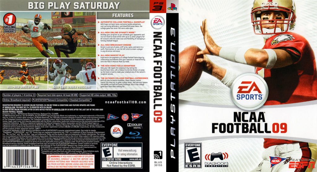 NCAA Football 09 PS3