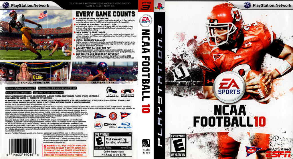 NCAA Football 10 PS3