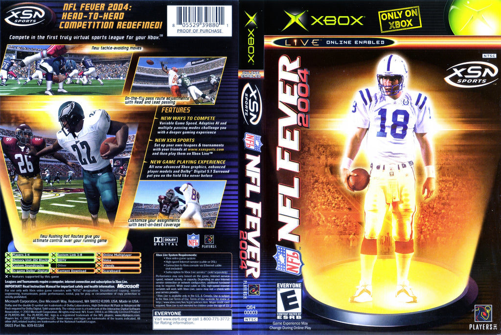 NFL Fever 2004 Xbox