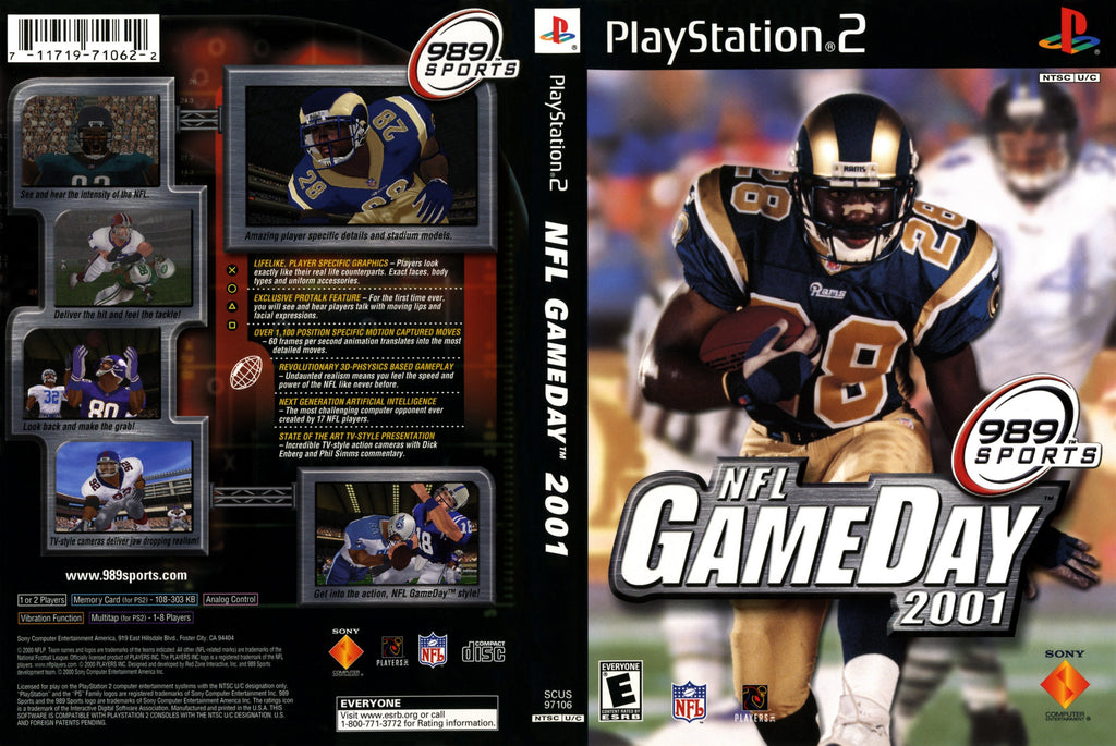 NFL GameDay 2001 PS2