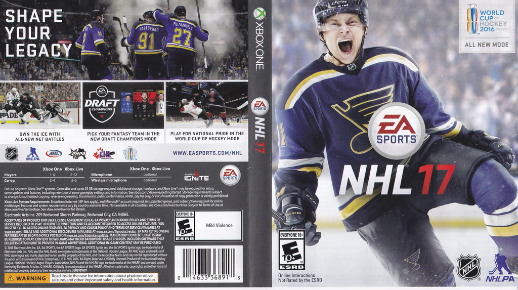 NHL 17 Xbox One