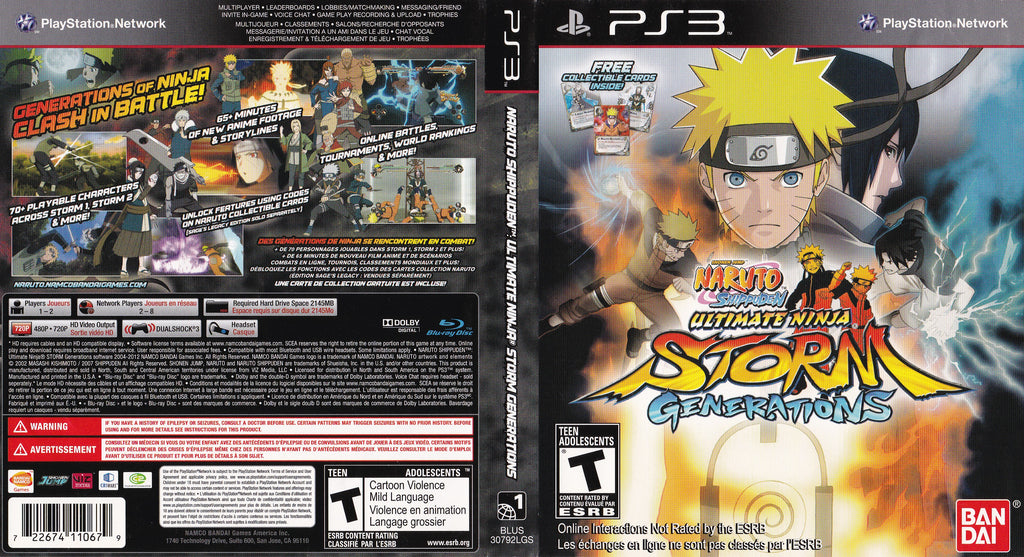 Naruto Shippuden Ultimate Ninja Storm Generations PS3
