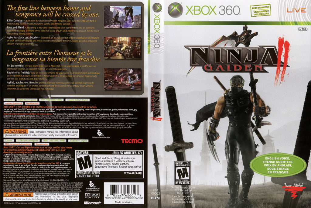 Ninja Gaiden II Xbox 360