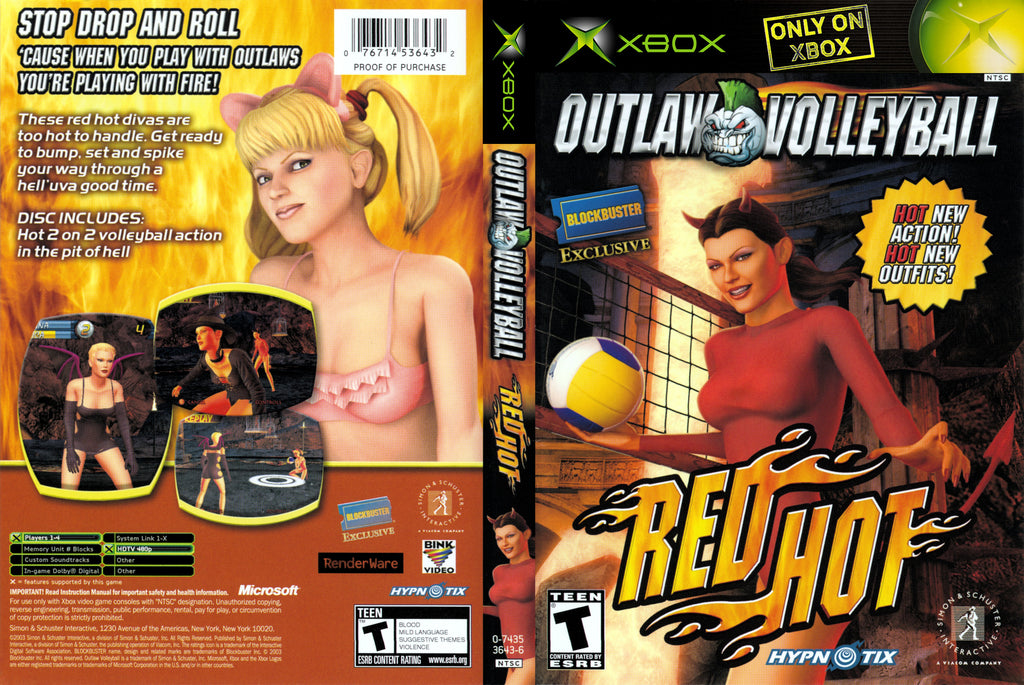 Outlaw Volleyball Red Hot Xbox
