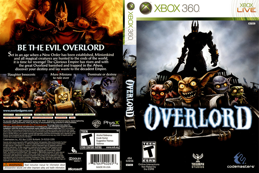 Overlord II Xbox 360