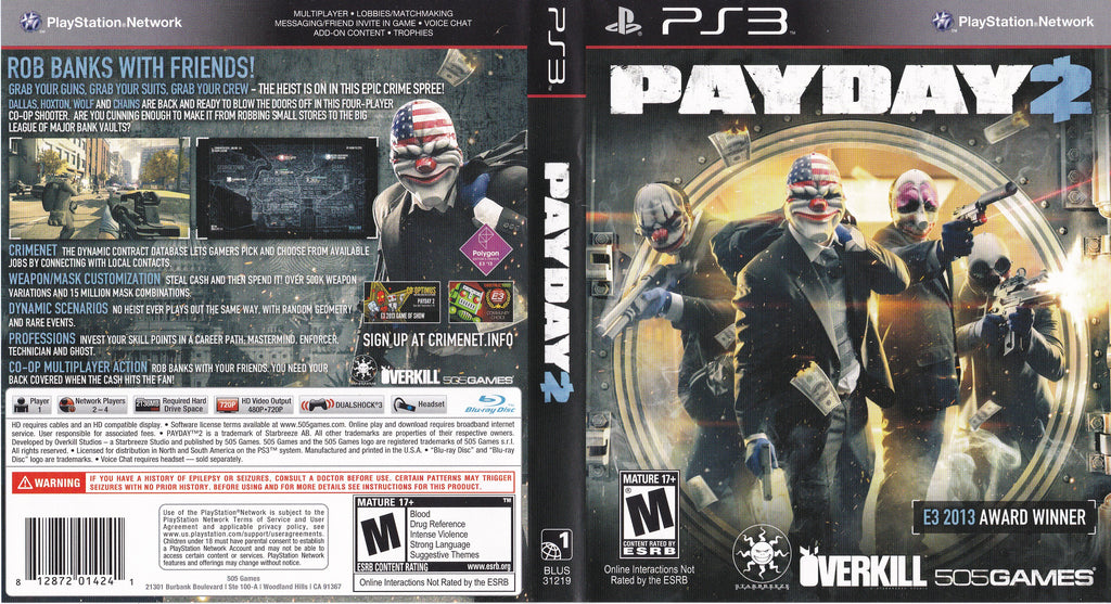 Payday 2 PS3