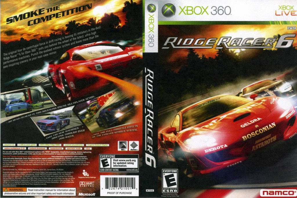 Ridge Racer 6 Xbox 360