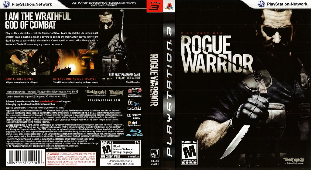 Rogue Warrior PS3