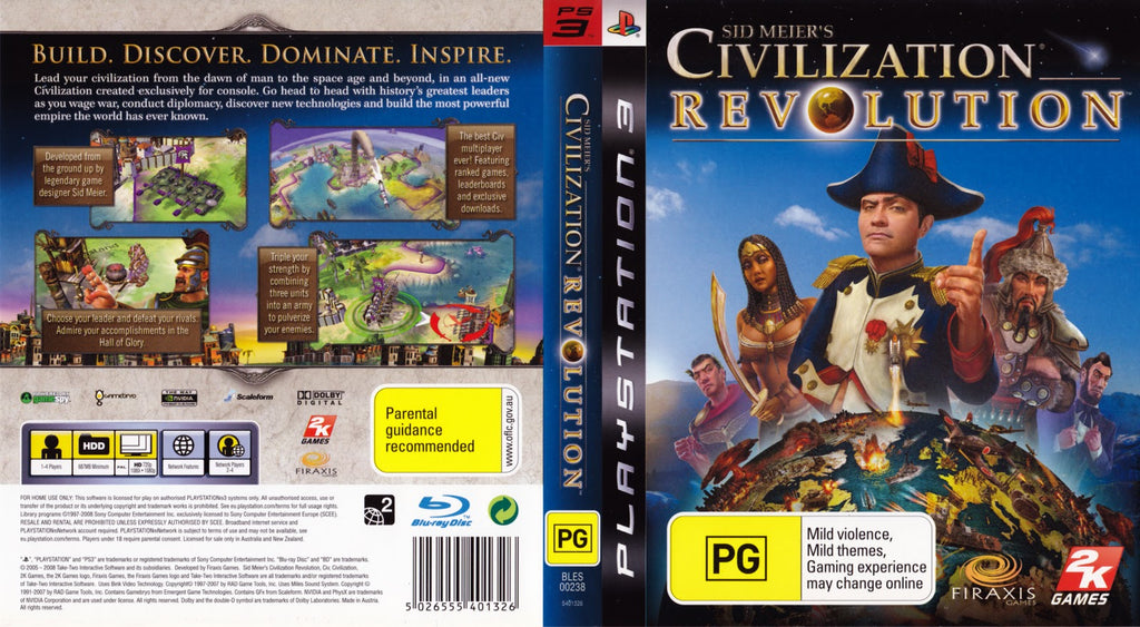 Sid Meier's Civilization Revolution PS3