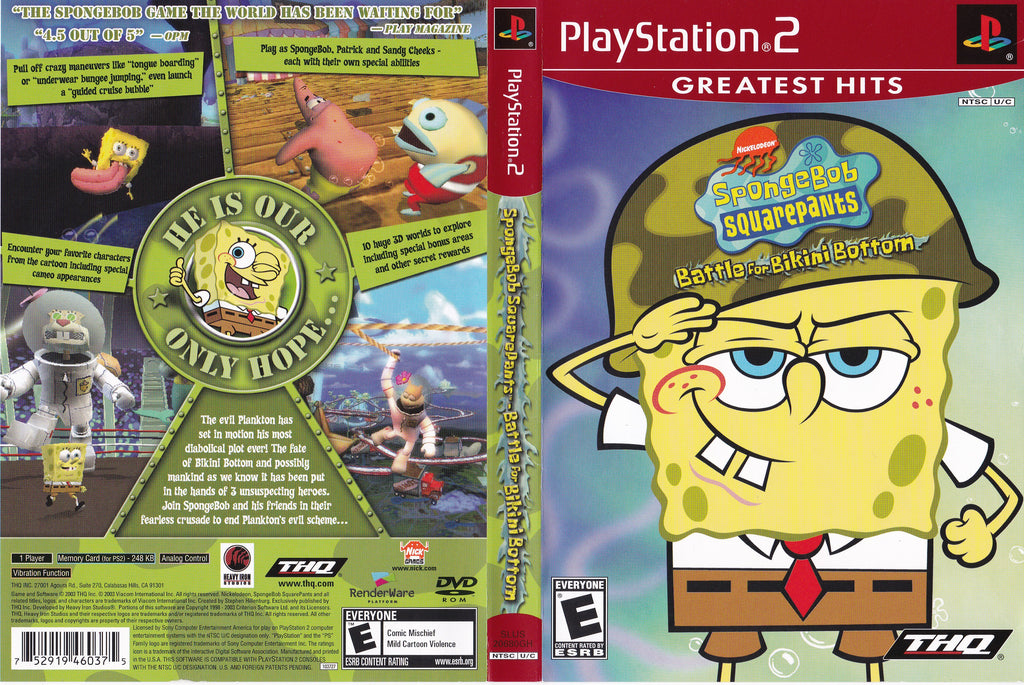 SpongeBob SquarePants Battle for Bikini Bottom PS2