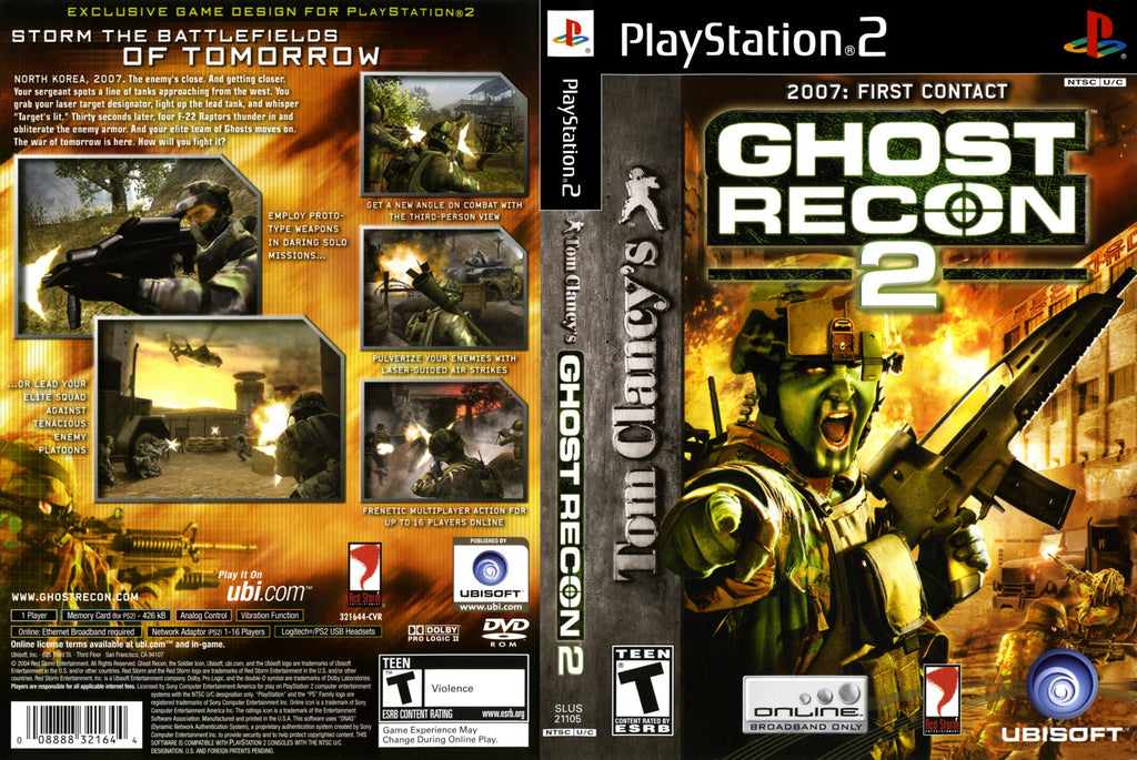 Tom Clancy's Ghost Recon 2 N BL PS2