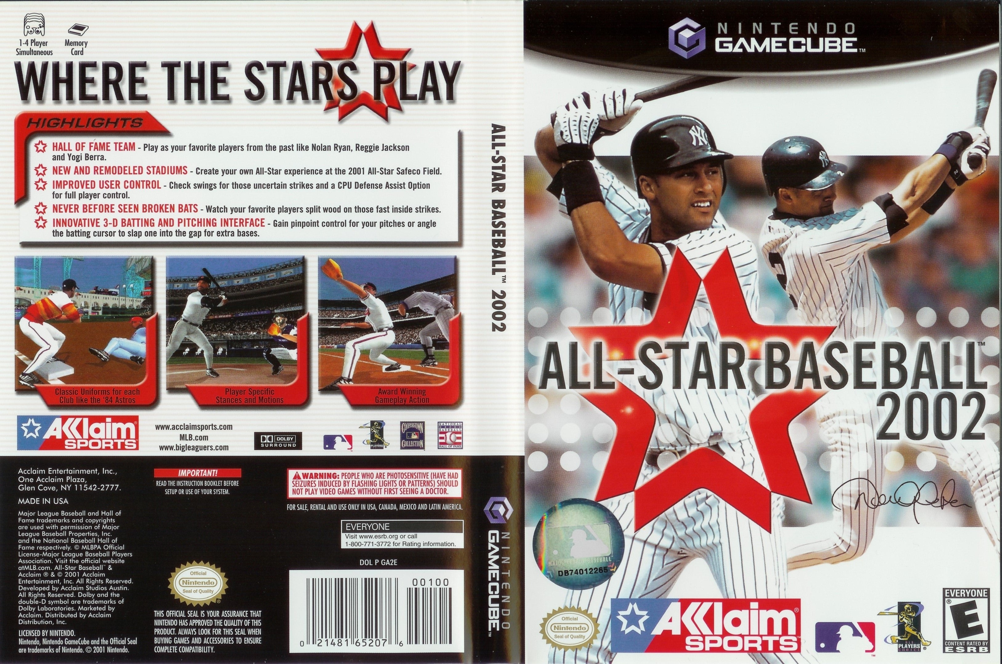 All Star Baseball 2002 Gamecube