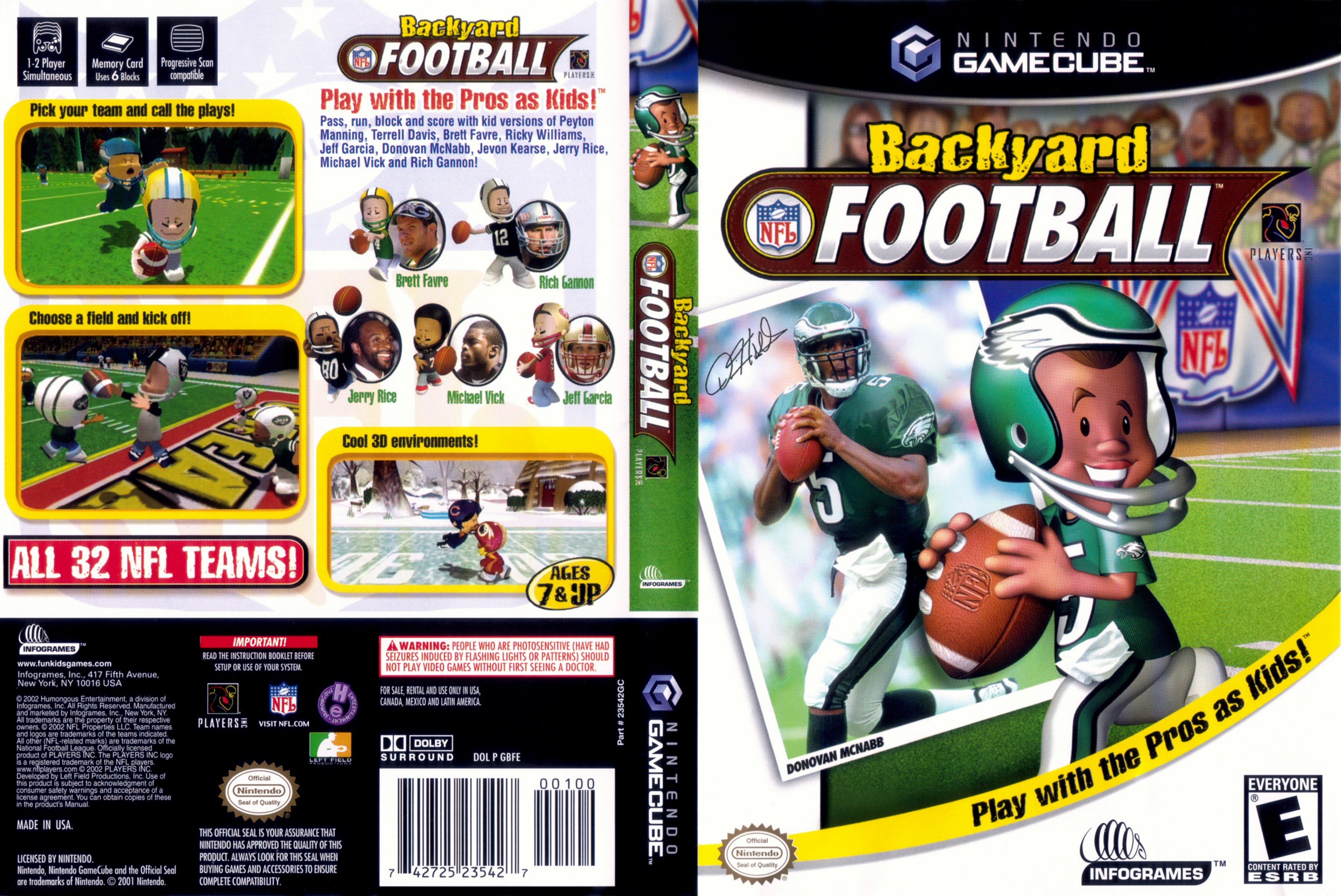 backyard football without helmets Backyard Football N Gamecube