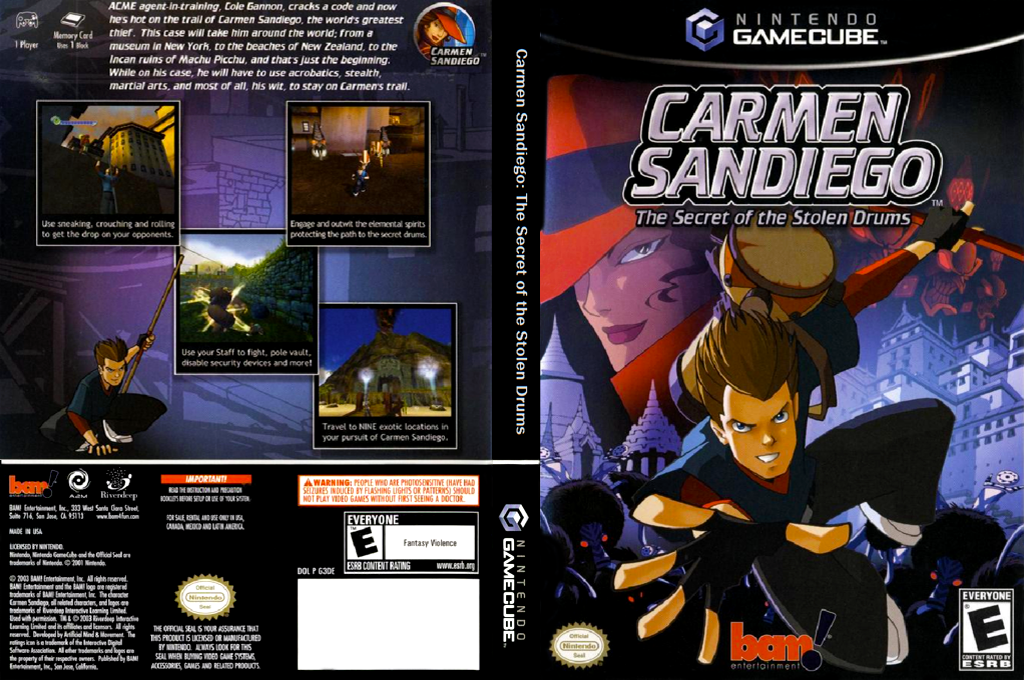Carmen The Secret of The Stolen Drums Gamecube Clarkade