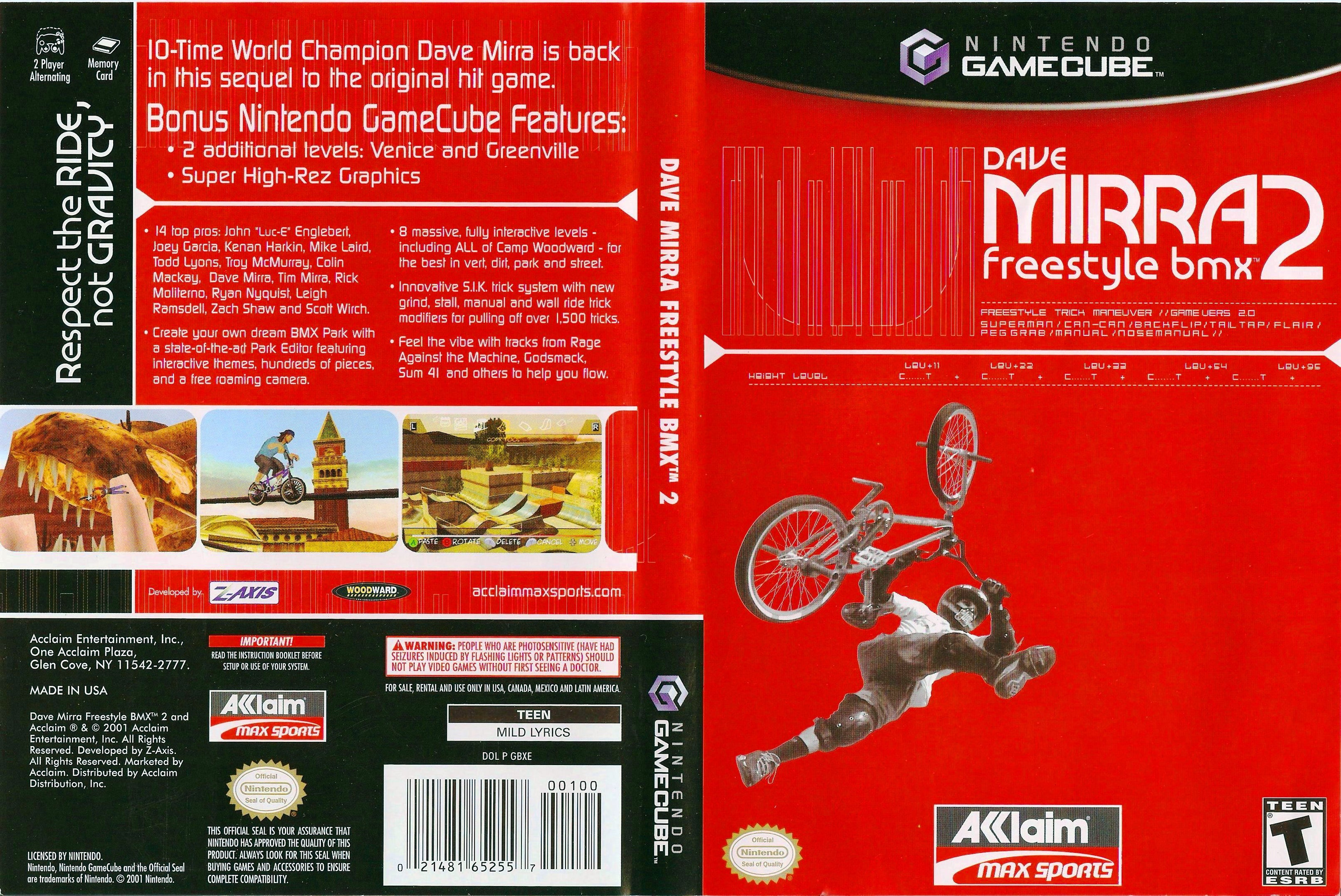 Dave Mirra Freestyle BMX 2 Gamecube