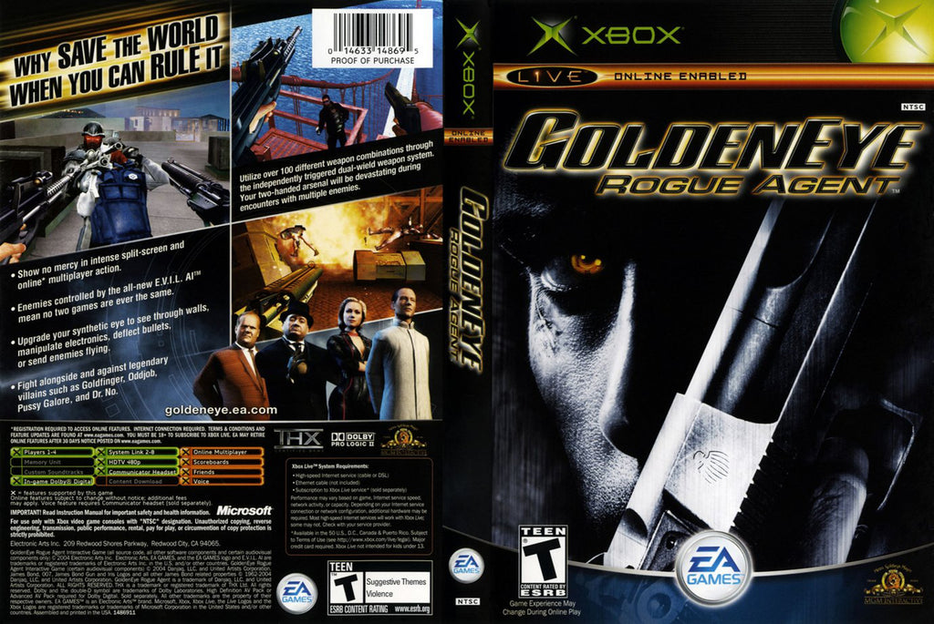 GoldenEye Rogue Agent C Xbox