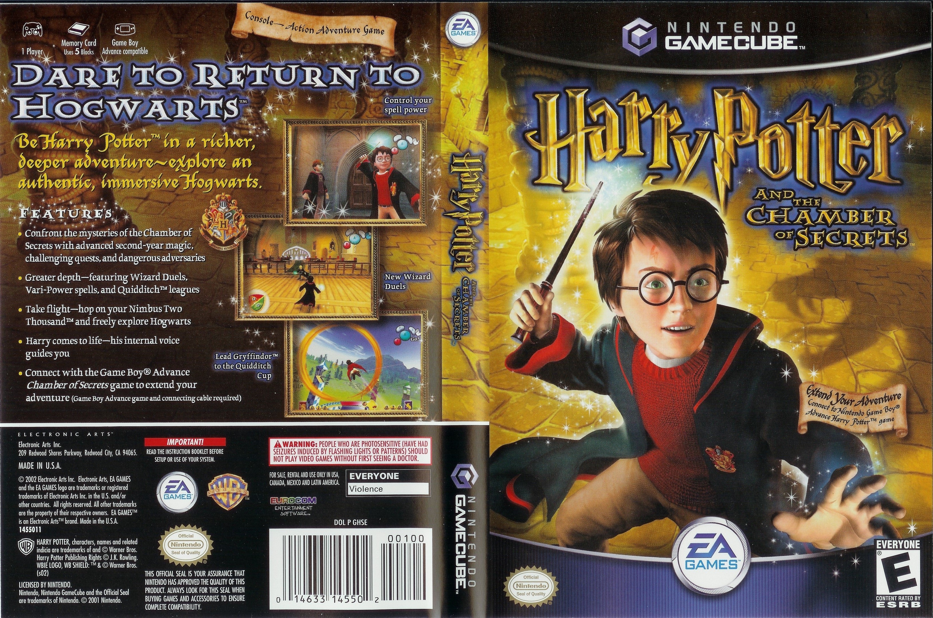 Harry Potter And The Chamber Of Secrets Gamecube