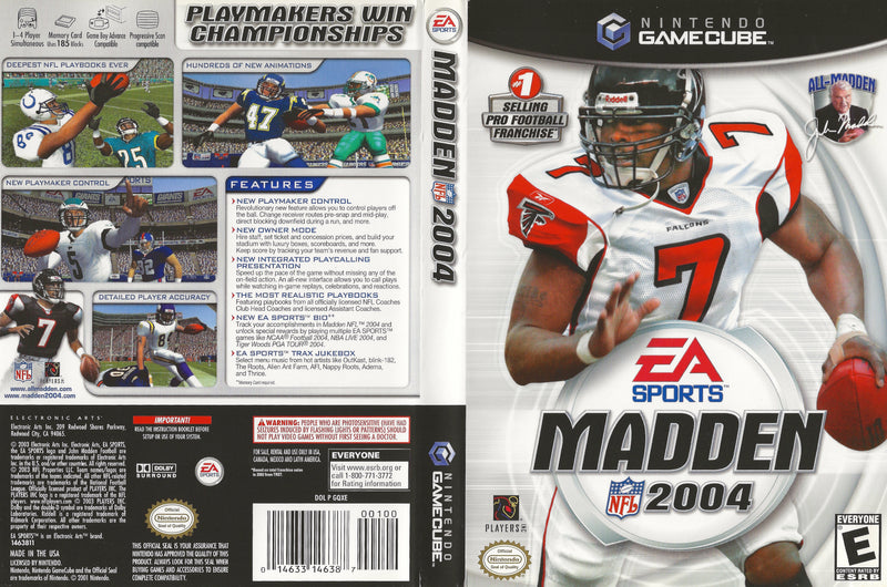 Madden NFL 2004 (Nintendo GameCube, 2003) for sale online