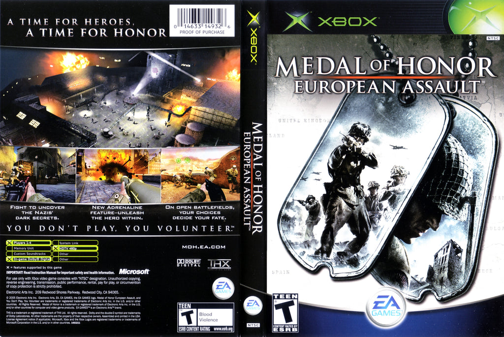 Medal of Honor European Assault C Xbox